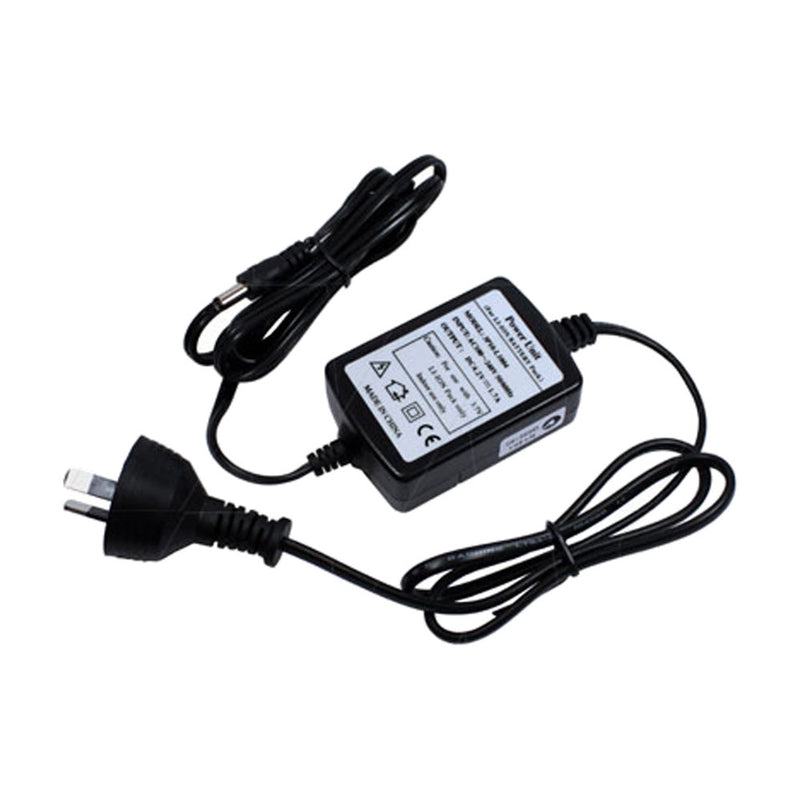 100-240VAC input 1 cell lithium ion & lithium polymer charger with 2.1mm DC plug.