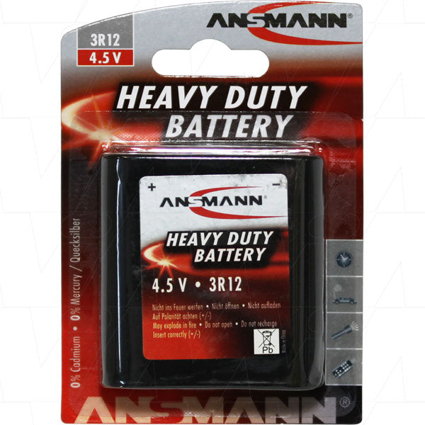 3R12A-BP1 4.5V Heavy Duty Zinc Carbon Battery