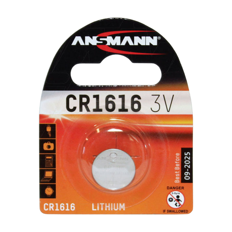 Ansmann CR1616 3V 55mAh Lithium Coin Cell