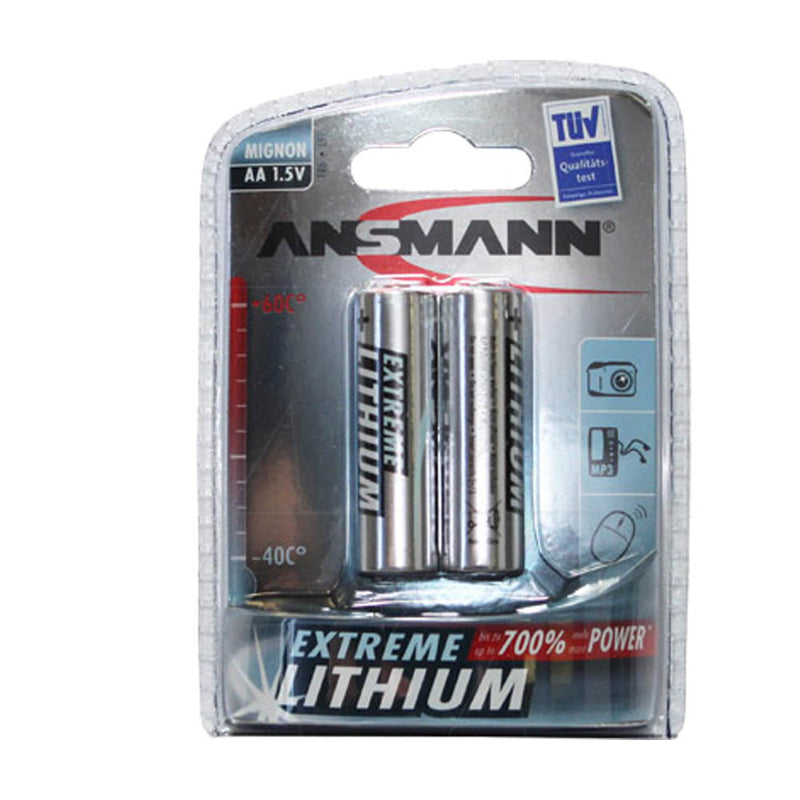 Ansmann AA 1.5V Extreme Lithium Blister of 2 (5021003-BP2)