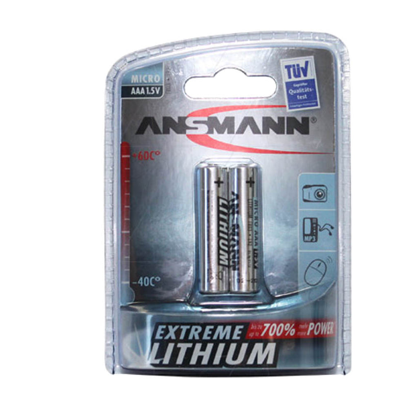 Ansmann AAA 1.5V Extreme Lithium Blister of 2 (5021013-BP2)