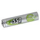 Ansmann AAA 1.2V 550mAh NiMH Raised Button Solar Batteries