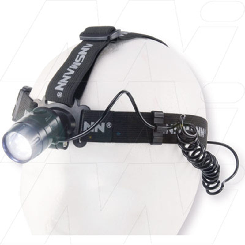 5819083 Ansmann HD5 40 Lumen LED Headlight Including 3 x AAA Alkaline Batteries
