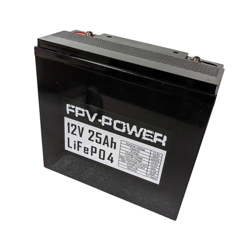 FPV Power 12V 25Ah w/ 10A Charger