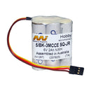 Eneloop AA NiMH R-C Hobby Battery Pack Square style with JR-Hitech connector