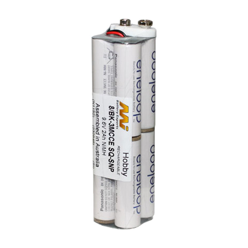 9.6V 2000mAh Eneloop AA TX-RX Pack with Snapfast conn.