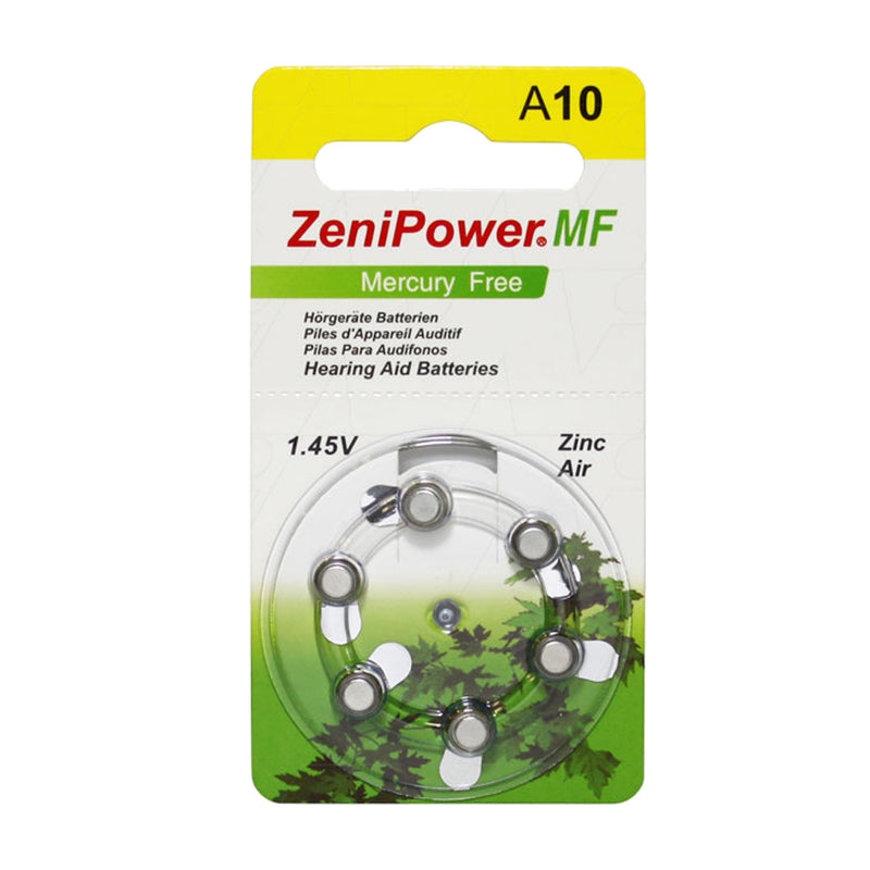 A10 Zenipower hearing aid battery