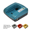 ACMTE Charger 7.2V-20V NiCd - NiMH - LiIon Powertool Battery Charger Base (Green Colour)