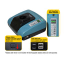 ACMTE Charger 7.2V-20V NiCd - NiMH - LiIon Powertool Battery Charger Base (Green Colour)