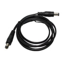 Adaptor 2.1mm ID DC plug straight Each End & 1Mtr Lead (9mm Barrel Short Shaft)