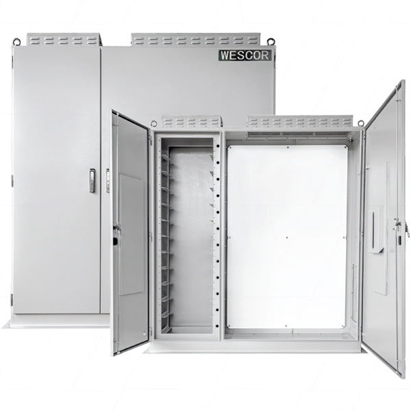 Large Battery & Power Conversion Specialty Cabinet Enclosure for up to 12 x 19" Battery Modules & Power Conversion Equipment