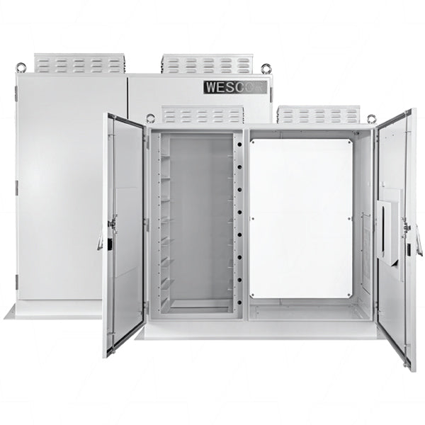 Small Battery & Power Conversion Specialty Cabinet Enclosure for up to 8 x 19" Battery Modules