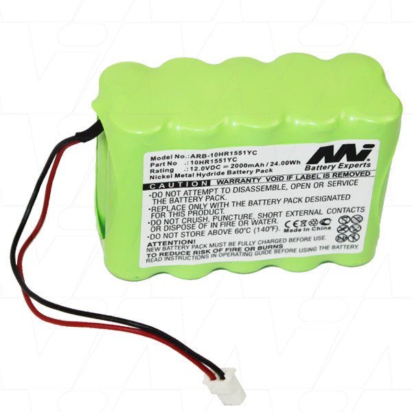 12V 2000mAh 24Wh NiMh Outdoor Siren Alarm battery suitable for Siemens