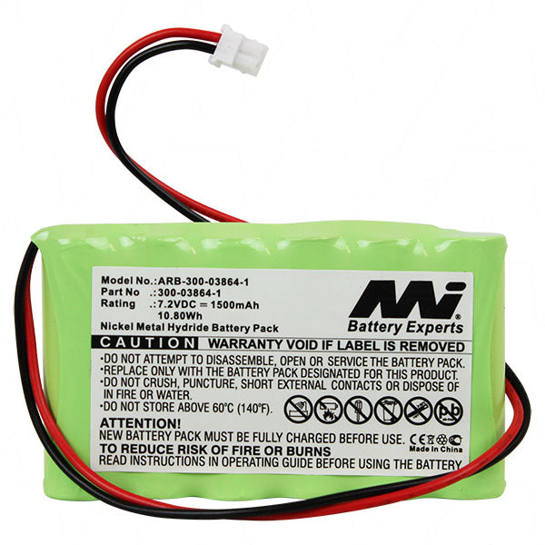7.2V 1500mAh 10.80Wh NiMH Alarm Backup Battery suits Honeywell