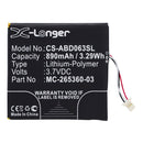 Stryka Battery to suit AMAZON Kindle 7 3.7V 890mAh Li-Pol