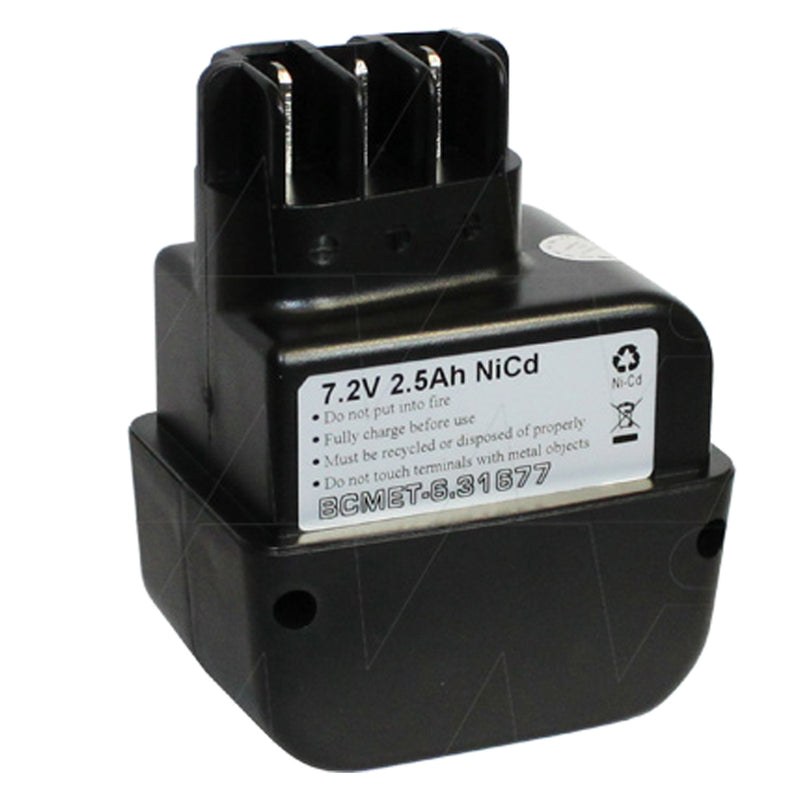 7.2V 2500mAh NiCd Power Tool battery suit. for Metabo