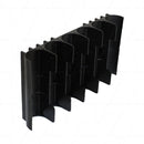 Battery Holder for 6 x 18650 Cells in a Row - Ribs on Back Face