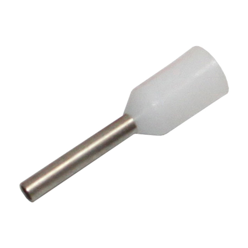 Bootlace Terminal Pin - White 0.5mm2 ID - 1.3mm OD for AWG22-28