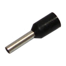 Bootlace Terminal Pin - Black 1.5mm2 ID - 2.0mm OD for AWG14-16