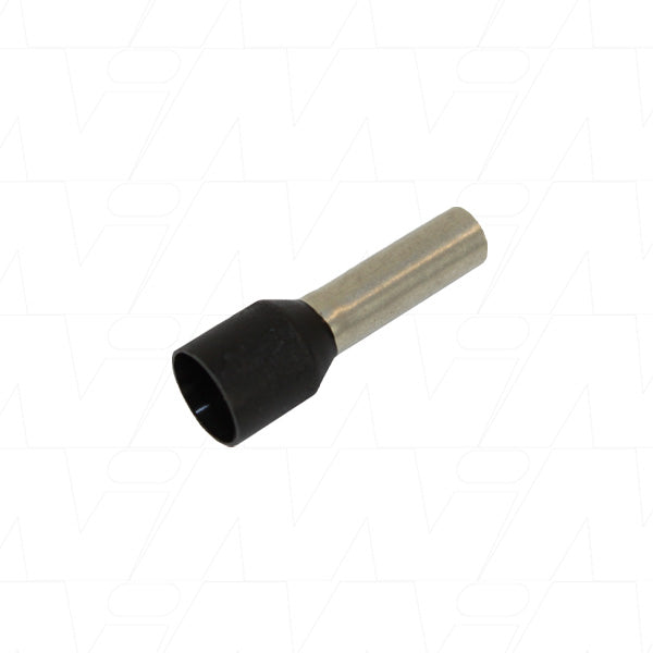 Bootlace Terminal Pin 6mm2 -Black 3.5mm ID / 3.7mm OD for 10AWG