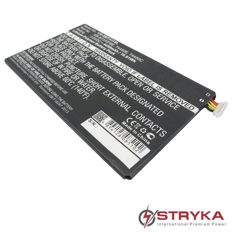 Stryka Battery to suit SAMSUNG Galaxy Tab 4 3.8V 4450mAh Li-Pol