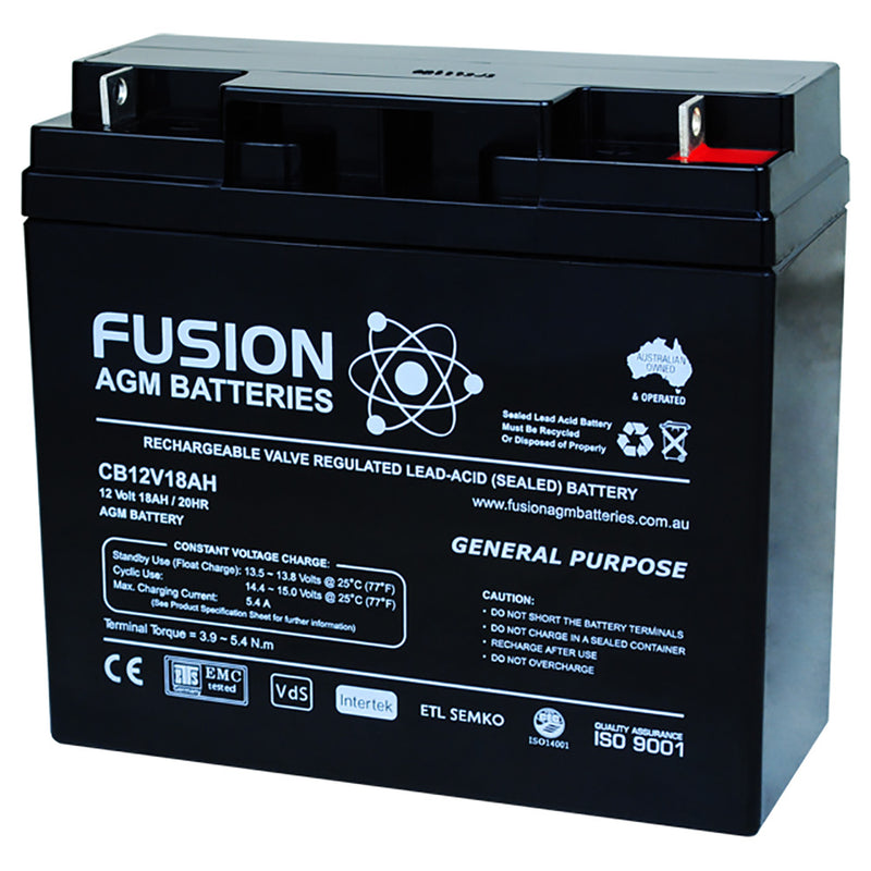 Fusion 12V 18Ah General Purpose AGM Battery
