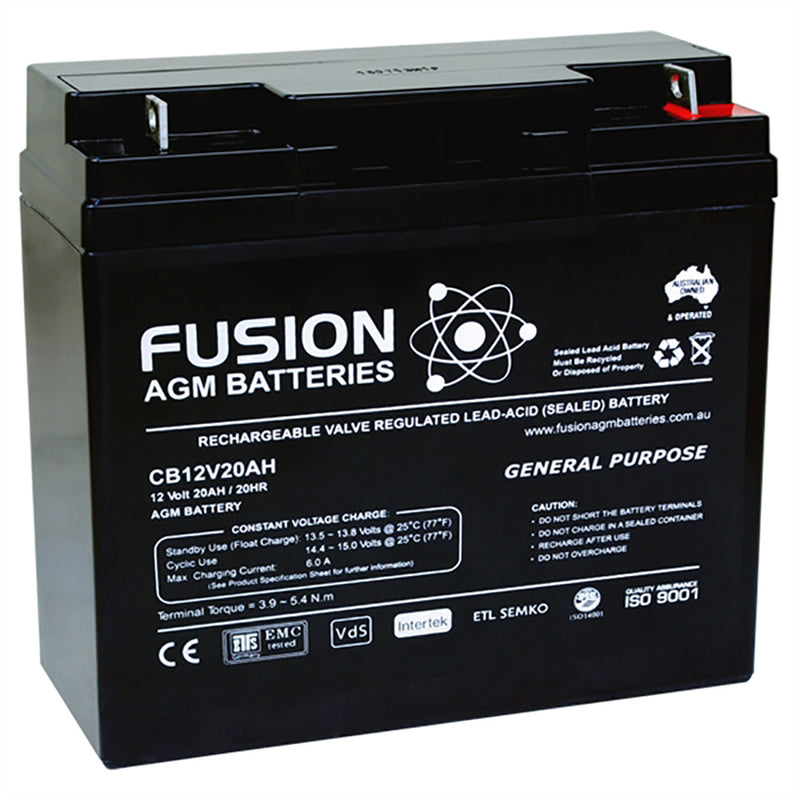 Fusion 12V 20Ah General Purpose AGM Battery