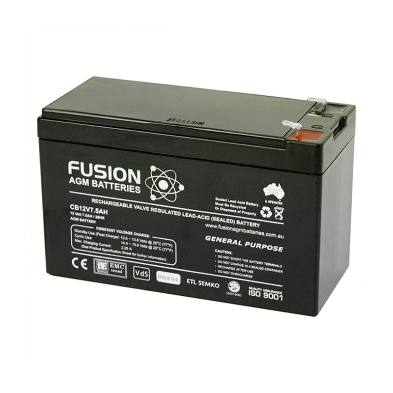Fusion 12V 7.5Ah General Purpose AGM Battery