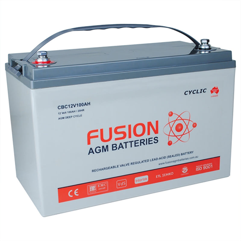 Fusion 12V 100Ah Deep Cycle AGM Battery
