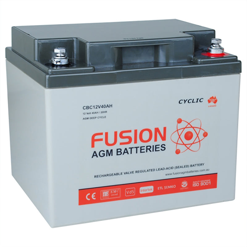 Fusion 12V 42Ah Deep Cycle AGM Battery