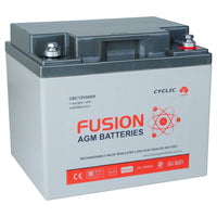 Fusion 12V 52Ah Deep Cycle AGM Battery