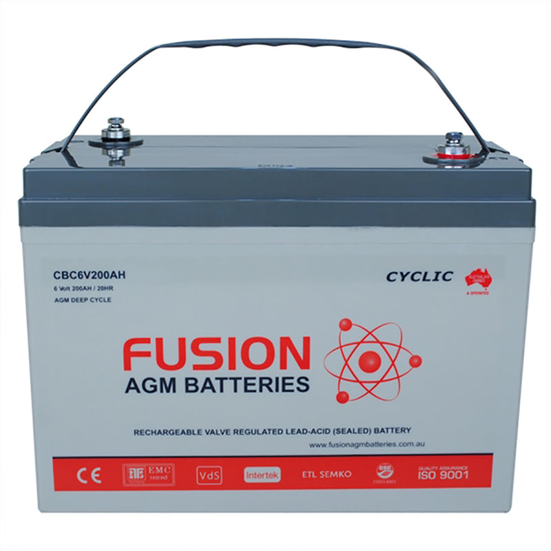 Fusion 6V 200Ah Deep Cycle AGM Battery