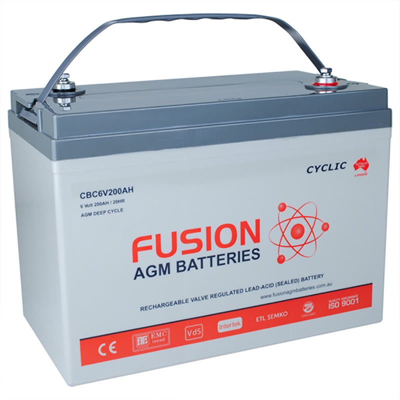 Fusion 6V 200Ah Deep Cycle AGM Battery