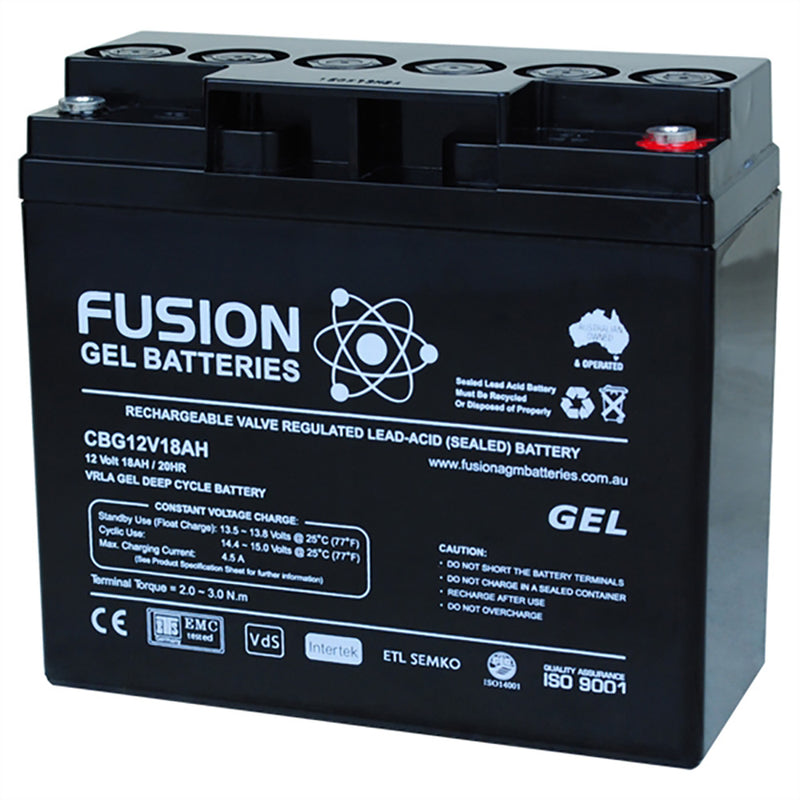 Fusion 12V 18Ah Deep Cycle Gel Battery