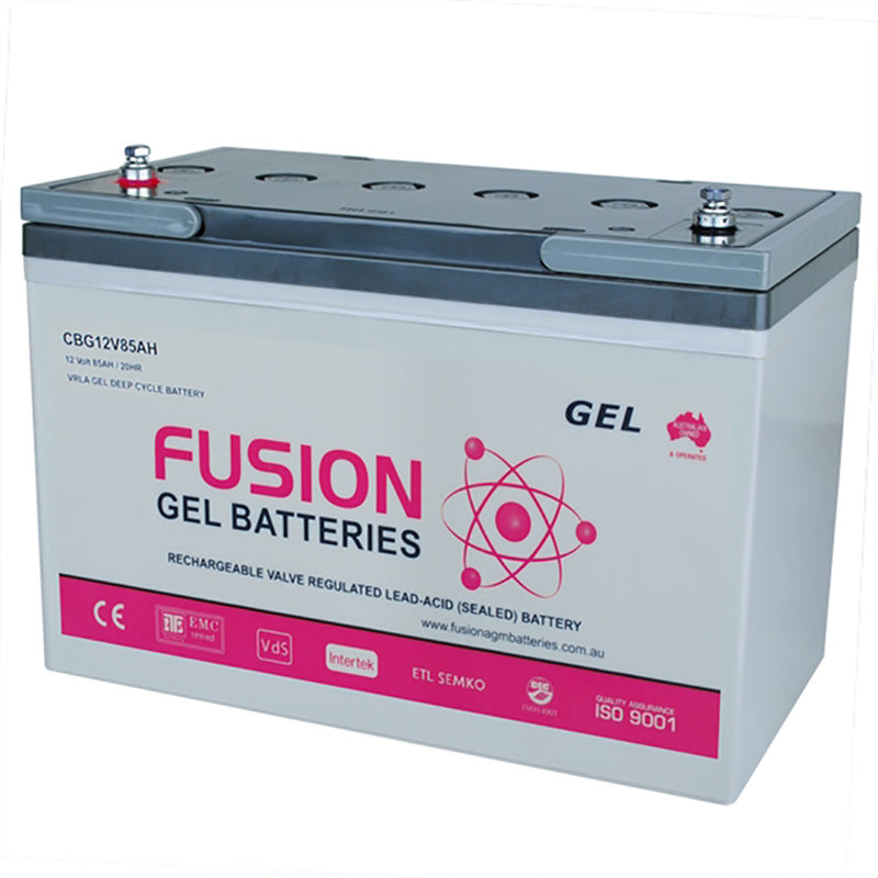 Fusion 12V 85Ah Deep Cycle Gel Battery