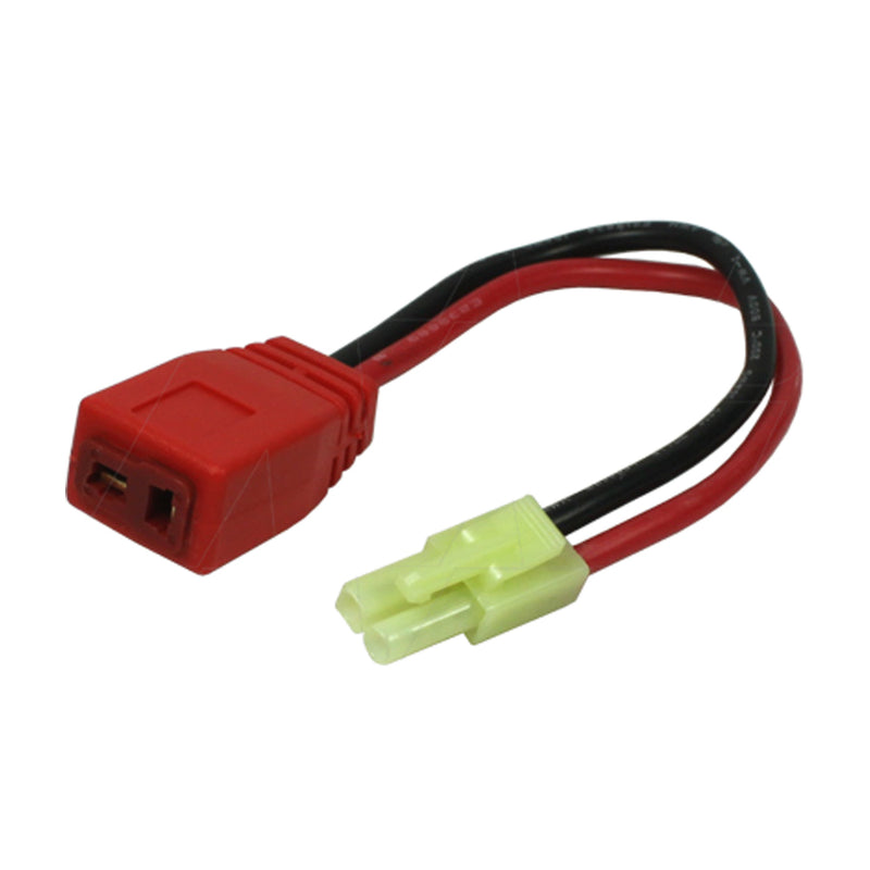Female T-Plug In Deans Style to Small Tamiya Male (Nikko) ELP-02V Conector Cable