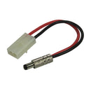 Tamiya Style Female connector to Metal Case DC Plug Short Shaft 2.5mm ID (centre positive).