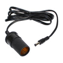 Female Cigarette Lighter socket to 2.1mm DC Plug 1500mm lead
