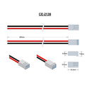 Molex Type 10-01-1024 2Way Male Connector (CE08-050-0108) Leads R&B=490mm 8.5mm Connector - Battery Specialists