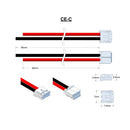 JST Type EHR-2, Leads RED=90mm BLACK=95mm STRIP & TIN.