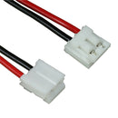 JST Type EHR-2, Leads RED=46mm BLACK=40mm STRIP & TIN.