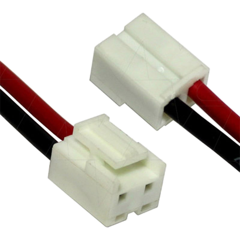JST Type NVR-02 Leads RED & BLACK=500mm.