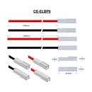 2.9mm Female spade receptacles, Leads RED & BLACK=1000mm AWG20.