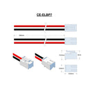 JST Type VHR-2N Male 2-PIN, Leads RED & BLACK=500mm AWG20.