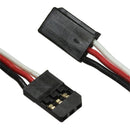 Futaba Male Type FU-1, Leads RED, BLACK & WHITE=300mm AWG22.