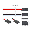 Futaba Male Type FU-1, Leads RED, BLACK & WHITE=300mm AWG22.