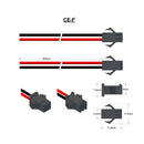 JST Type SMP-02V-BC, Leads RED & BLACK=400mm AWG24.