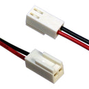 Molex Type 22-01-1023 (formerly 5051-2, E-5051-2M), Leads RED & BLACK=75mm, 6mm STRIP & TIN AWG24 - Battery Specialists