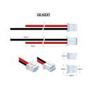 JST Type PHR2, Leads RED=80mm BLACK=150mm UL1007 STRIP & TIN.