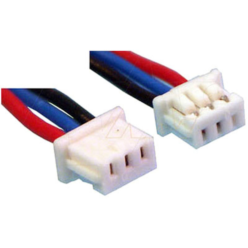 Molex Type 51021-0300, Leads RED, BLUE & BLACK=100mm AWG28.